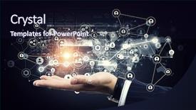  Presentation with adolescent social media - PPT theme having network communities - social networking scheme mixed media background and a wine colored foreground