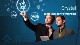  Presentation with diabetes type 2 - Cool new PPT theme with network icon - businessman pressing promotion and shipping backdrop and a ocean colored foreground