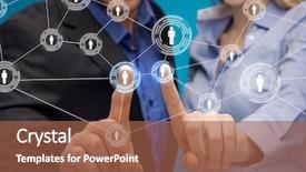  Presentation with business networking - Amazing slide set having network marketing - business technology internet and networking backdrop and a red colored foreground