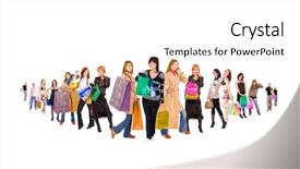  Presentation with lines - Amazing theme having network marketing - crowd lines concept backdrop and a white colored foreground