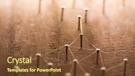  Presentation with wood rustic - Audience pleasing presentation theme consisting of network meets network connecting networks backdrop and a tawny brown colored foreground