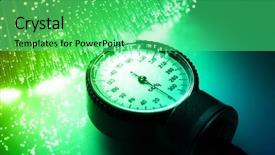  Presentation with fiber optics - Slide deck consisting of network monitoring - fiber optics background with lots background and a seafoam green colored foreground