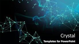  Presentation with blue global - PPT theme having network-of-connections-and-digital background and a black colored foreground