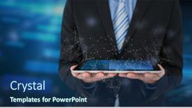  Presentation with blue global - Audience pleasing PPT layouts consisting of network-of-connections-and-mid backdrop and a ocean colored foreground