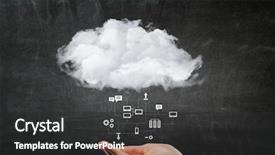  Presentation with remote - Audience pleasing theme consisting of network of remote service mixed backdrop and a dark gray colored foreground