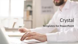  Presentation with mobile network - Beautiful presentation design featuring network or work over business backdrop and a soft green colored foreground