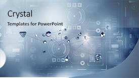  Presentation with nouvelle technologies de communication en santé - PPT theme consisting of networking and communication technologies mixed background and a light blue colored foreground