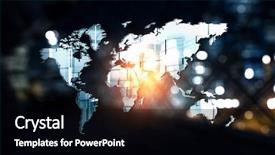  Presentation with networking - Slides featuring networking and modern technologies mixed background and a black colored foreground