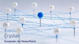  Presentation with social work - Theme enhanced with networking-and-social-media-concept background and a sky blue colored foreground