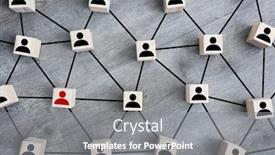  Presentation with social work - Slide deck consisting of networking-and-social-media-wood background and a gray colored foreground