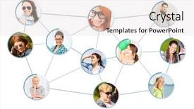  Presentation with networking - PPT layouts having sociologia - networking concept - social network background and a lemonade colored foreground