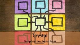  Presentation with rough - Beautiful presentation featuring gunge - networking concept - a rough backdrop and a coral colored foreground