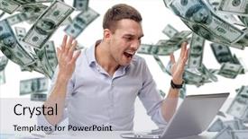  Presentation with people falling - PPT layouts enhanced with networking disaster - business people stress fail background and a light gray colored foreground