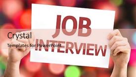  Presentation with 30 60 90 job interview - Presentation having networking event - job interview card with colorful background and a coral colored foreground