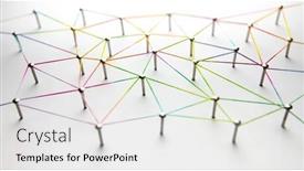  Presentation with blue orange white - PPT layouts having networking-linking-entities-network-social background and a white colored foreground