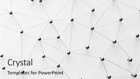  Presentation with wires - Colorful slide deck enhanced with networking social media connectivity internet backdrop and a white colored foreground