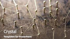  Presentation with wires - Amazing slides having networking social media internet communication backdrop and a tawny brown colored foreground