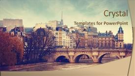  Presentation with notre dame de paris france - Audience pleasing presentation consisting of neuf in central paris france backdrop and a soft green colored foreground