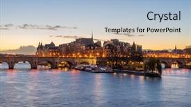  Presentation with paris france war - Theme with neuf in central paris france background and a light blue colored foreground