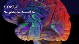  Presentation with network - PPT theme with geology - beautiful rock formation at cappadocia background and a violet colored foreground