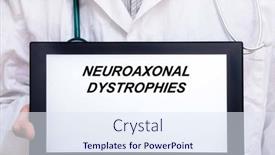  Presentation with disease - Presentation design enhanced with neuroaxonal-dystrophies-doctor-with-rare background and a sky blue colored foreground