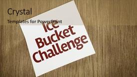  Presentation with challenge - Audience pleasing presentation consisting of neurodegenerative disease - ice bucket challenge on paper backdrop and a coral colored foreground