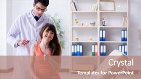  Presentation with metabolic syndrome doctor examining - Beautiful PPT layouts featuring neurology examination - doctor neurologist examining female patient backdrop and a  colored foreground