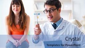  Presentation with metabolic doctor examining - Amazing slide set having neurology examination - doctor neurologist examining female patient backdrop and a  colored foreground