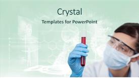  Presentation with neuron - Slide set enhanced with neuron cell - digital composite of scientist background and a sky blue colored foreground