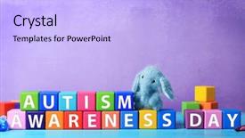  Presentation with autism - Amazing PPT layouts having neuropsychology - cubes with text autism spectrum backdrop and a light blue colored foreground