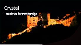  Presentation with bavaria - PPT theme featuring neuschwanstein castle bavaria germany europe background and a black colored foreground