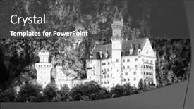  Presentation with bavaria - PPT layouts enhanced with neuschwanstein castle bavaria germany europe background and a dark gray colored foreground