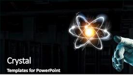  Presentation with astronomy - Theme consisting of neutrons - astronomy as science background and a black colored foreground