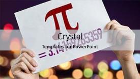  Presentation with hazmat placard - Theme enhanced with neutrons - pi 3 14159265359 placard background and a sky blue colored foreground