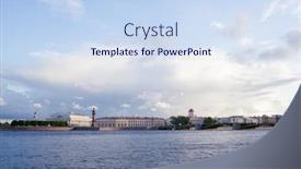  Presentation with russia - Audience pleasing slide deck consisting of neva-river-in-saint-petersburg backdrop and a sky blue colored foreground