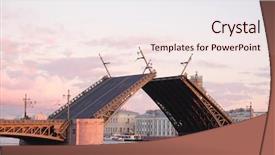  Presentation with human hands open palm up - Beautiful slide set featuring saint peterburgs - landscape with the image backdrop and a sky blue colored foreground