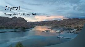  Presentation with fish beach - Presentation consisting of nevada border national fish hatchery background and a  colored foreground