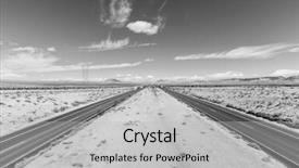  Presentation with nevada desert - Cool new presentation theme with nevada desert - interstate 15 between los angeles backdrop and a light gray colored foreground
