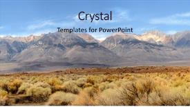  Presentation with nevada - Presentation design having nevada mountains located in central background and a light blue colored foreground