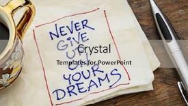  Presentation with doodle - Slide set having restaurant - young woman eating delicious dessert background and a mint green colored foreground