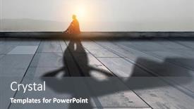  Presentation with faith - Theme featuring never-give-up-with-faith background and a gray colored foreground