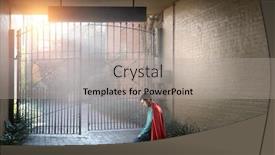  Presentation with give - Presentation theme enhanced with never-give-up-with-faith background and a mint green colored foreground