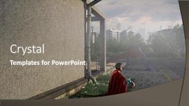  Presentation with faith - PPT layouts featuring never-give-up-with-faith background and a gray colored foreground