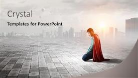  Presentation with give - Amazing PPT theme having never-give-up-with-faith backdrop and a lemonade colored foreground