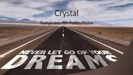  Presentation with dreams - PPT layouts with never let go of your background and a light blue colored foreground