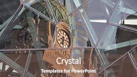  Presentation with triangle - Theme with new - reflection federation square background and a violet colored foreground