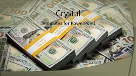  Presentation with banknotes - Amazing PPT layouts having new 100 us dollars 2013 backdrop and a mint green colored foreground