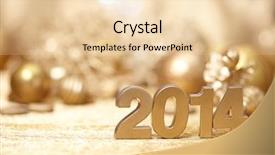  Presentation with new-year - Slides having new 2014 year background and a lemonade colored foreground