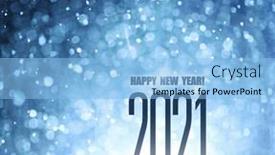  Presentation with 2021 - Audience pleasing slide deck consisting of new-2021-year-greeting-text backdrop and a light blue colored foreground