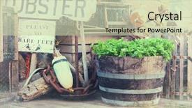  Presentation with italy united states - Amazing theme having new age - image of lobster pots buoys backdrop and a soft green colored foreground